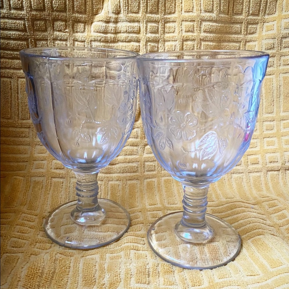 Vintage port drinking glasses Pair